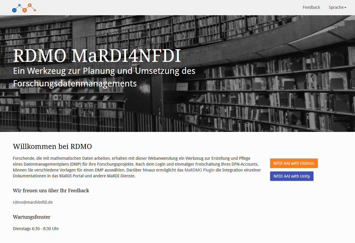 MaRDI4NFDI RDMO