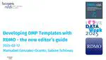 Developing DMP Templates with RDMO - the new editor's guide (Love Data Week 2025)