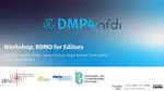 Workshop RDMO for Editors﹘13. & 14. November 2025