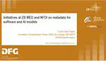 Initiatives at ZB MED and NFDI on metadata for software and AI models
